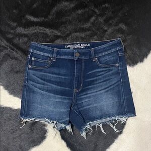 American Eagle Outfitters Dark Blue Jean Shorts